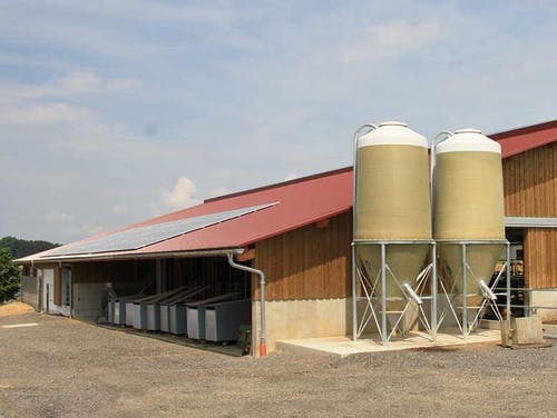 Milchviehstall mit Firstlüftung von Haas Landwirtschaftsbau